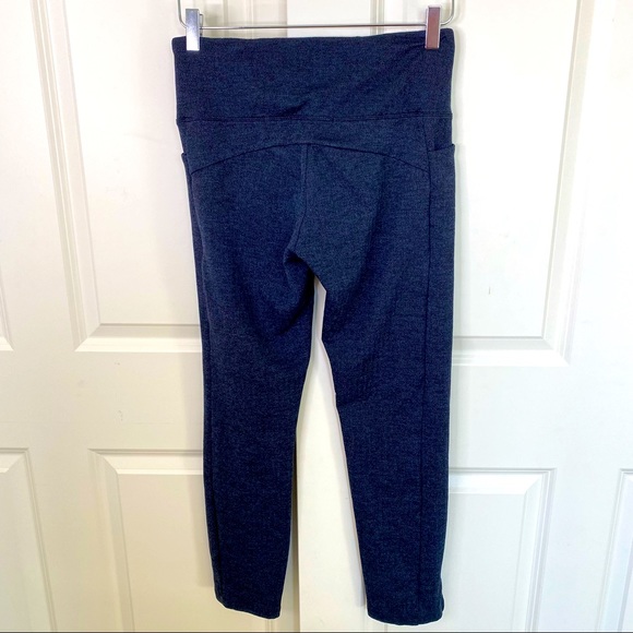 Athleta Leggings Small Herringbone Mercer Tight blue Black running women’s - Picture 4 of 14